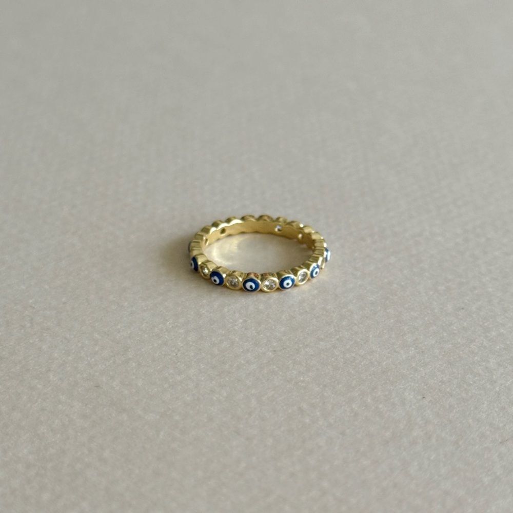 Blue Evil Eye Ring #2253 - Picture 3 of 5